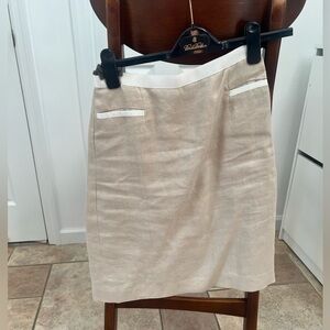 Brooks Brothers Linen Suit Skirt size 4
